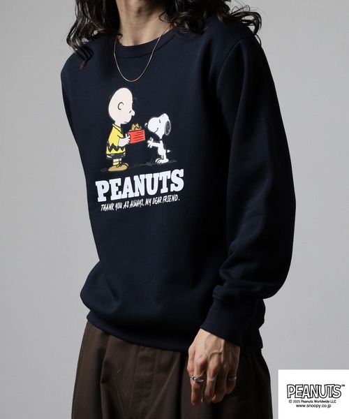 PEANUTS プリント裏起毛トレーナー（スウェット）｜PEANUTS