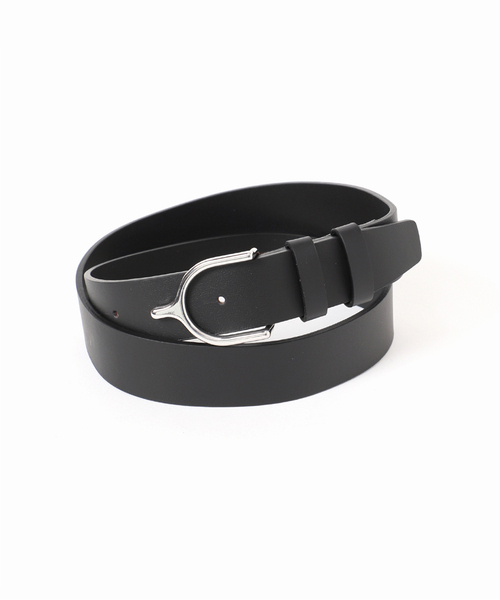 Spick & Span(スピックアンドスパン)の「LEFIJE/レフィエ ラウンドバックルベルト スムース(ベルト・レディース・ブラック・FREE)」の2枚目の写真