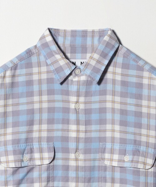 CITEN（シテン）の「＜CITEN＞ダブルポケットチェックシャツ（シャツ/ブラウス・メンズ・ライトブルー・M/S/L）」の12枚目の写真