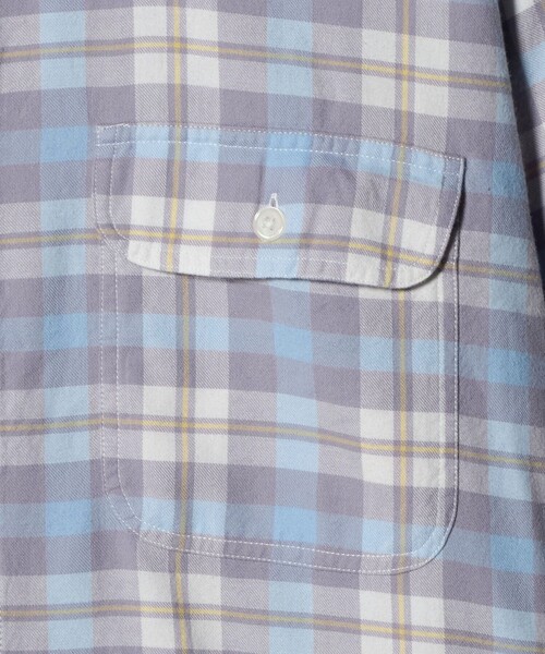 CITEN（シテン）の「＜CITEN＞ダブルポケットチェックシャツ（シャツ/ブラウス・メンズ・ライトブルー・M/S/L）」の14枚目の写真