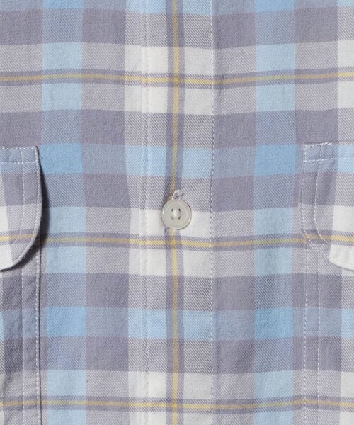 CITEN（シテン）の「＜CITEN＞ダブルポケットチェックシャツ（シャツ/ブラウス・メンズ・ライトブルー・M/S/L）」の15枚目の写真