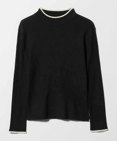 A DAY IN THE LIFE UNITED ARROWS(アデイインザライフユナイテッドアローズ)の「リブ バイカラー ハイネックニット ‐ウォッシャブル‐ <A DAY IN THE LIFE>(ニット/セーター・レディース・ライトグレー/ベージュ/ケリーグリーン/オフホワイト/ブラック・FREE)」の4枚目の写真