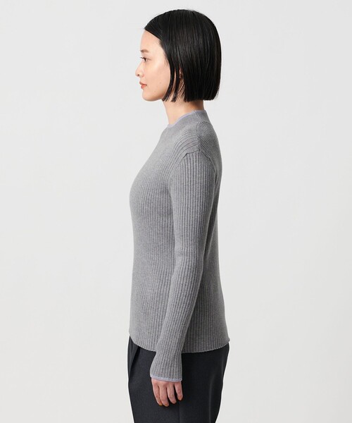 A DAY IN THE LIFE UNITED ARROWS(アデイインザライフユナイテッドアローズ)の「リブ バイカラー ハイネックニット ‐ウォッシャブル‐ <A DAY IN THE LIFE>(ニット/セーター・レディース・ライトグレー/ベージュ/ケリーグリーン/オフホワイト/ブラック・FREE)」の10枚目の写真