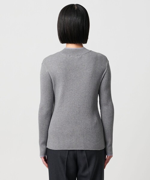 A DAY IN THE LIFE UNITED ARROWS(アデイインザライフユナイテッドアローズ)の「リブ バイカラー ハイネックニット ‐ウォッシャブル‐ <A DAY IN THE LIFE>(ニット/セーター・レディース・ライトグレー/ベージュ/ケリーグリーン/オフホワイト/ブラック・FREE)」の11枚目の写真