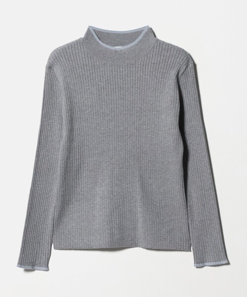 A DAY IN THE LIFE UNITED ARROWS(アデイインザライフユナイテッドアローズ)の「リブ バイカラー ハイネックニット ‐ウォッシャブル‐ <A DAY IN THE LIFE>(ニット/セーター・レディース・ライトグレー/ベージュ/ケリーグリーン/オフホワイト/ブラック・FREE)」の12枚目の写真