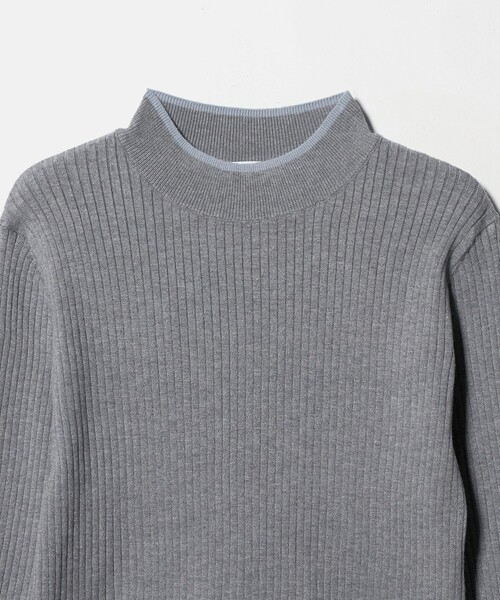 A DAY IN THE LIFE UNITED ARROWS(アデイインザライフユナイテッドアローズ)の「リブ バイカラー ハイネックニット ‐ウォッシャブル‐ <A DAY IN THE LIFE>(ニット/セーター・レディース・ライトグレー/ベージュ/ケリーグリーン/オフホワイト/ブラック・FREE)」の14枚目の写真