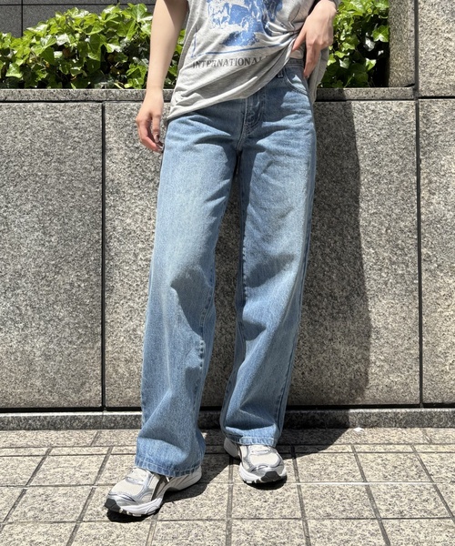 Oriens JOURNAL STANDARD(オリエンス ジャーナルスタンダード)の「《追加》ワイドベーシックデニム(デニムパンツ・レディース・ブルー系その他/ブラック・36/38)」の19枚目の写真