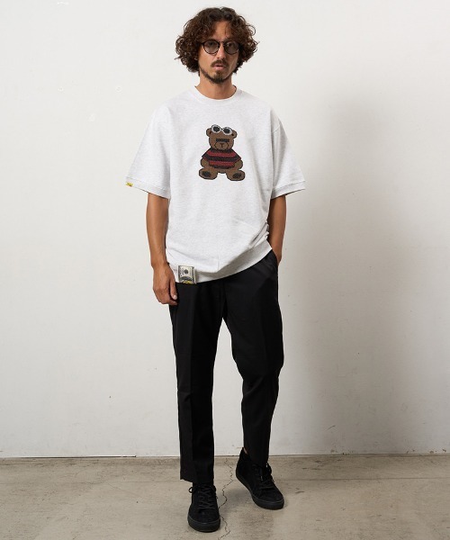 STUD MUFFIN(スタッドマフィン)の「mt10073-8ozフレンチテリー カートベアシークイン SSシャツ プルオーバー Tシャツ(614-02872)(Tシャツ/カットソー・メンズ・ミント/ブラック/アッシュ・2/3/4)」の9枚目の写真