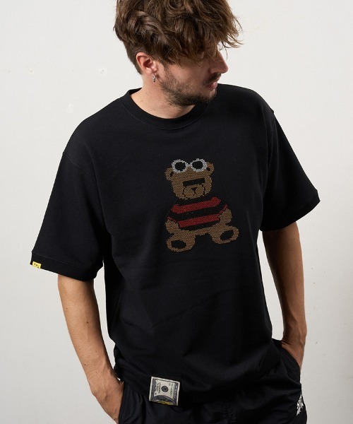 STUD MUFFIN(スタッドマフィン)の「mt10073-8ozフレンチテリー カートベアシークイン SSシャツ プルオーバー Tシャツ(614-02872)(Tシャツ/カットソー・メンズ・ミント/ブラック/アッシュ・2/3/4)」の16枚目の写真