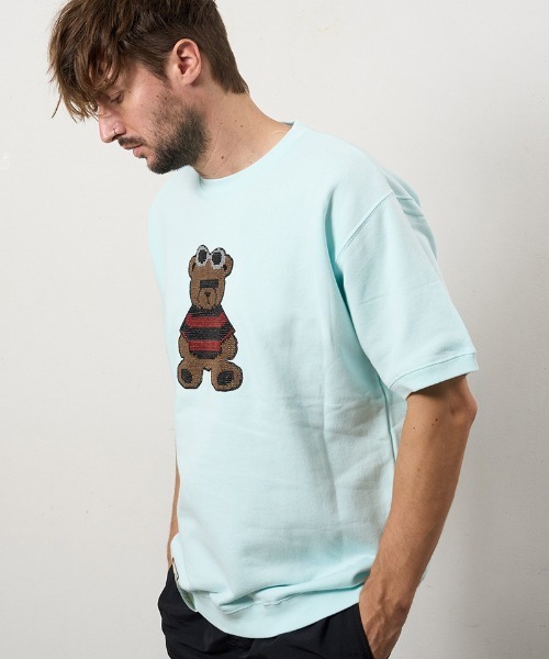 STUD MUFFIN(スタッドマフィン)の「mt10073-8ozフレンチテリー カートベアシークイン SSシャツ プルオーバー Tシャツ(614-02872)(Tシャツ/カットソー・メンズ・ミント/ブラック/アッシュ・2/3/4)」の22枚目の写真