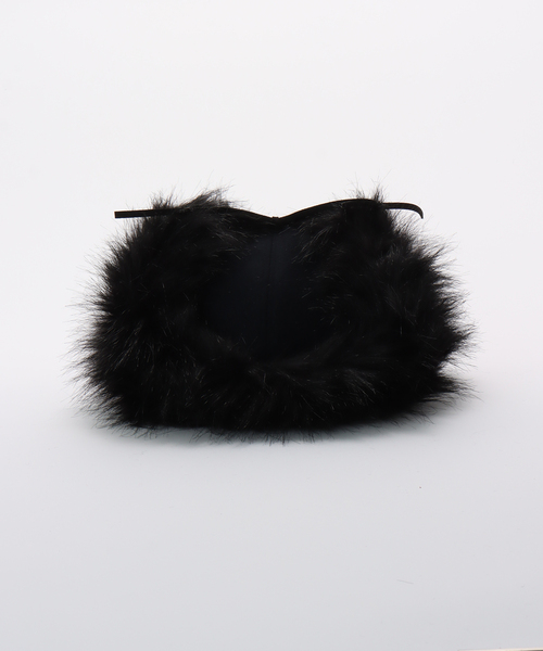 OPEN YY / オープンワイワイ】 Woven FAUX FUR EARFLAP CAP