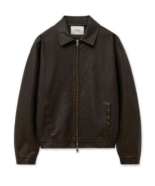 セール】V2／コーティングレザーブルゾン（ブルゾン）｜V2（ブイツー