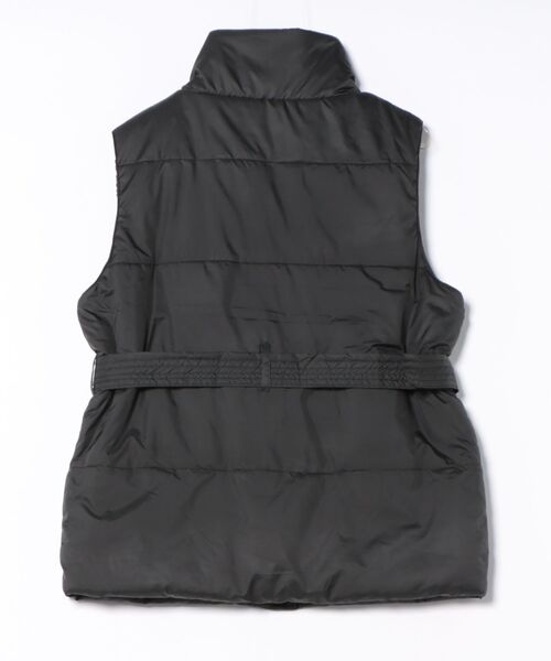 Mac-House（マックハウス）の「milli de l'air 中綿ベルテッドハイネックベスト（その他アウター・レディース・ベージュ/ブラック・M）」の20枚目の写真