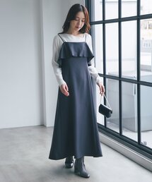 La boutique BonBon | 【3サイズ展開あり】ラッフルマーメイドキャミワンピース(ワンピース)