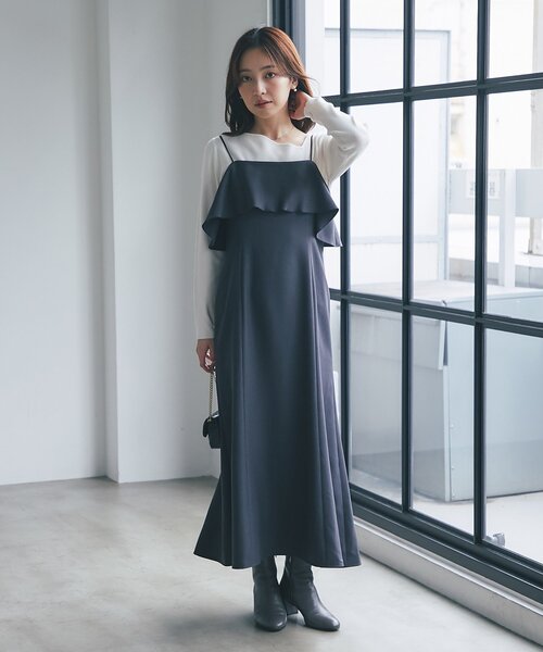 オケージョン対応】ラッフルマーメイドキャミワンピース（ワンピース