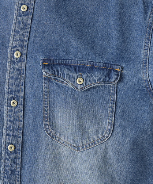 WEB限定/追加3》LE DENIM BDUデニムシャツ（シャツ/ブラウス）｜SLOBE