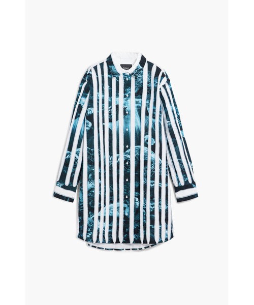 Desigual(デシグアル)の「【Desigual×BOTTER】ボッターのカメ柄シャツワンピース(ワンピース・レディース・ブルー・S/M/XL/L)」の4枚目の写真