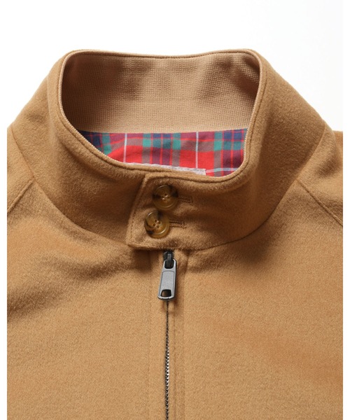 SOPHNET.（ソフネット）の「BARACUTA G9 CASHMERE（ブルゾン・メンズ・キャメル/ブラック・1/2/3/4）」の6枚目の写真