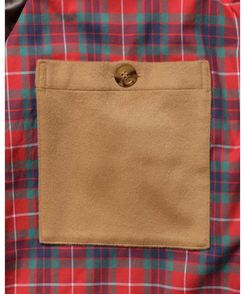 SOPHNET.（ソフネット）の「BARACUTA G9 CASHMERE（ブルゾン・メンズ・キャメル/ブラック・1/2/3/4）」の8枚目の写真