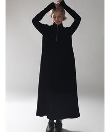 :ETHROF（イーサオブ）の「FRONT ZIP VELOUR DRESS（ワンピース）」