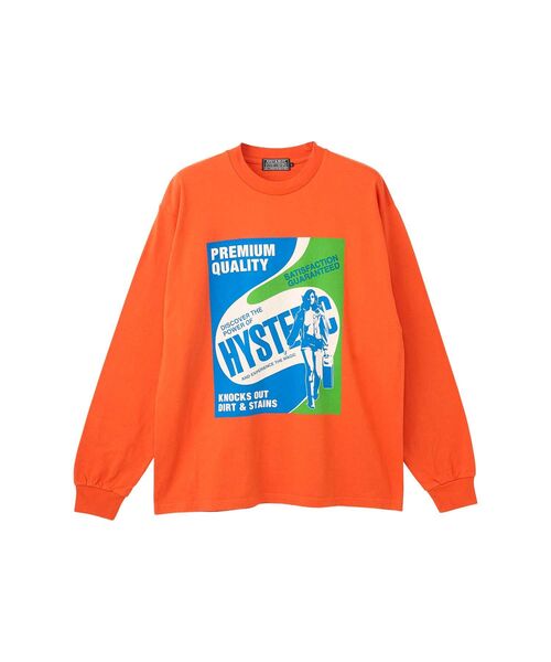 HYSTERIC GLAMOUR（ヒステリックグラマー）の「HYSTERIC DETERGENT Tシャツ（Tシャツ/カットソー・メンズ・ホワイト/ブラック/オレンジ・SMALL/MEDIUM/LARGE/X-LARGE）」の3枚目の写真