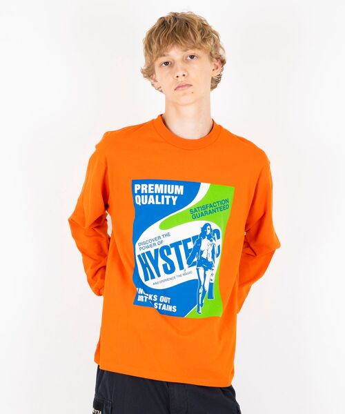 HYSTERIC GLAMOUR（ヒステリックグラマー）の「HYSTERIC DETERGENT Tシャツ（Tシャツ/カットソー・メンズ・ホワイト/ブラック/オレンジ・SMALL/MEDIUM/LARGE/X-LARGE）」の7枚目の写真