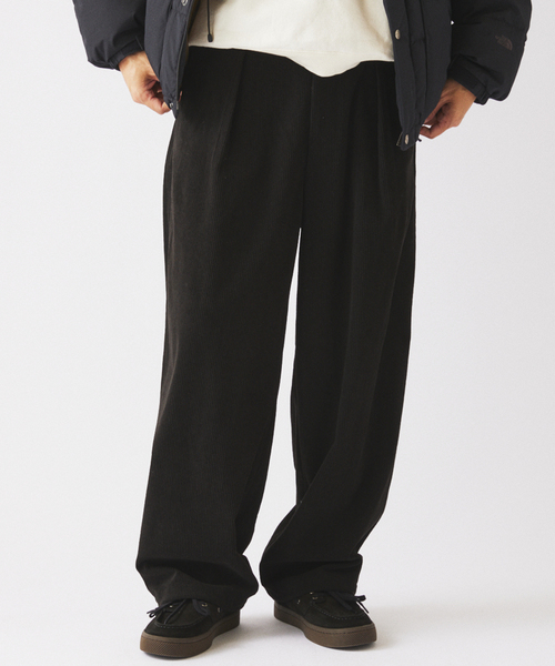 JOURNAL STANDARD relume（ジャーナルスタンダード　レリューム）の「Pコーデュロイ オーバーパンツ（スラックス・メンズ・チャコールグレー/ブラック/ベージュ系その他/カーキ・LARGE/MEDIUM/SMALL）」の7枚目の写真
