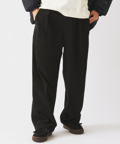 JOURNAL STANDARD relume（ジャーナルスタンダード　レリューム）の「Pコーデュロイ オーバーパンツ（スラックス・メンズ・チャコールグレー/ブラック/ベージュ系その他/カーキ・LARGE/MEDIUM/SMALL）」の8枚目の写真