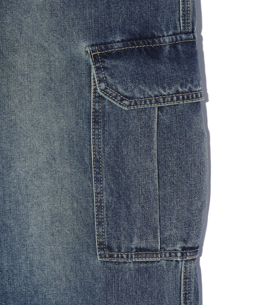 DISTN9NE(ディストナイン)の「Cargo Wide Denim Pants INDIGO (LP2DU388-063)(デニムパンツ・メンズ・その他・27/32/30/28)」の3枚目の写真