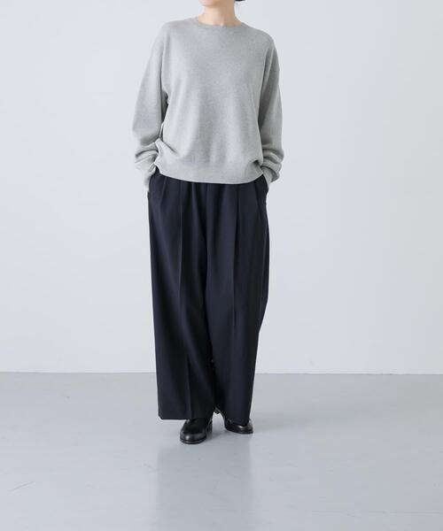 かぐれ　今期　2025aw コットンカシミヤニットスカート ロング　ブラウン カグレ かぐれ コットンカシミヤニットスカート （ブラウン