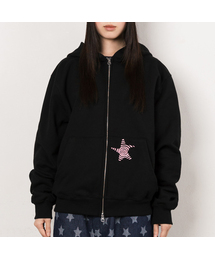 WEBHOUSE（ウェブハウス）の「ツイスタースターポケットフードジップアップ - ブラック（パーカー）」