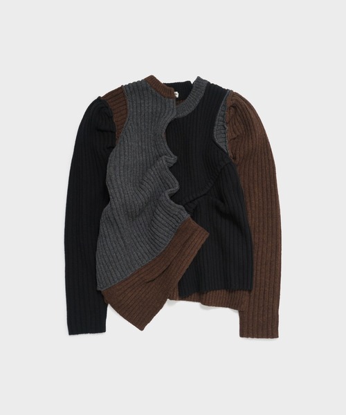 OPEN SESAME CLUB(オープンセサミクラブ)の「sculpt tops(Tシャツ/カットソー・レディース・ライトグレー/ブラック・FREE)」の2枚目の写真