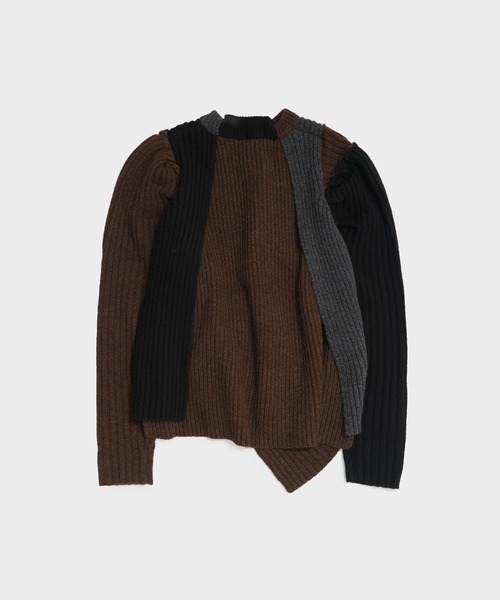 OPEN SESAME CLUB(オープンセサミクラブ)の「sculpt tops(Tシャツ/カットソー・レディース・ライトグレー/ブラック・FREE)」の3枚目の写真