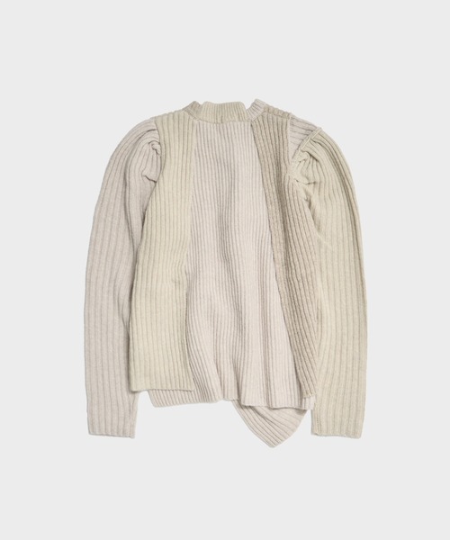 OPEN SESAME CLUB(オープンセサミクラブ)の「sculpt tops(Tシャツ/カットソー・レディース・ライトグレー/ブラック・FREE)」の4枚目の写真