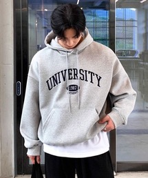 NOWLE | 【NOWLE】UNIVERSITY カレッジロゴ 刺繍 プルオーバーパーカー(パーカー)