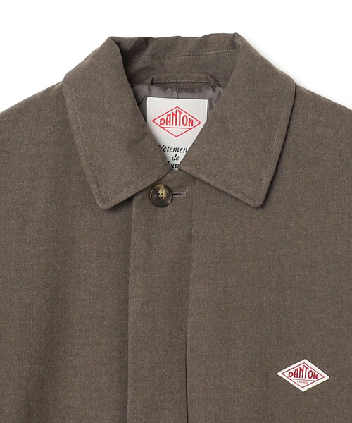 DANTON(ダントン)の「WOMEN'S WOOL LIKE INSULATION COLLARED COAT(ステンカラーコート・レディース・グレイッシュベージュ/ブラック・XS/S/M)」の5枚目の写真