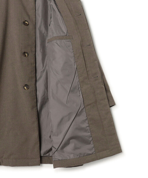 DANTON(ダントン)の「WOMEN'S WOOL LIKE INSULATION COLLARED COAT(ステンカラーコート・レディース・グレイッシュベージュ/ブラック・XS/S/M)」の9枚目の写真