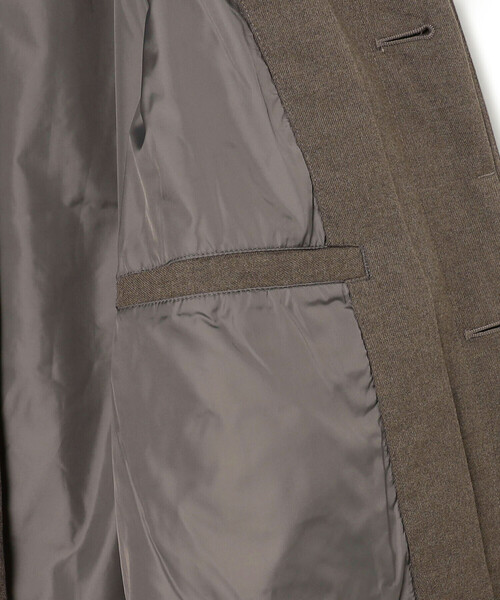 DANTON(ダントン)の「WOMEN'S WOOL LIKE INSULATION COLLARED COAT(ステンカラーコート・レディース・グレイッシュベージュ/ブラック・XS/S/M)」の10枚目の写真