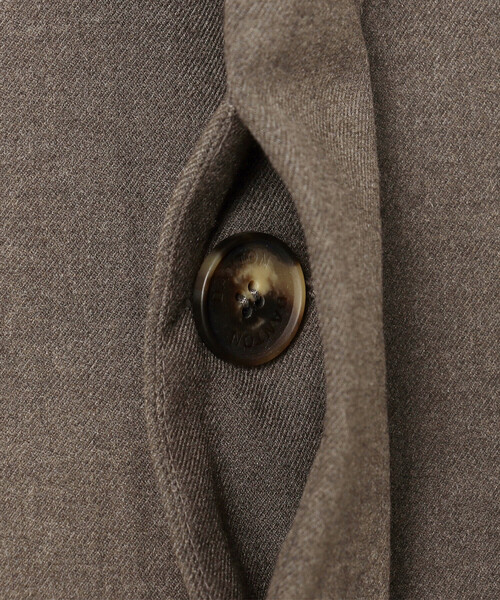 DANTON(ダントン)の「WOMEN'S WOOL LIKE INSULATION COLLARED COAT(ステンカラーコート・レディース・グレイッシュベージュ/ブラック・XS/S/M)」の12枚目の写真