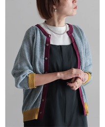 FIL DE FER | 【予約】カラーMIXストローヤーン　ラグランカーデ(カーディガン/ボレロ)