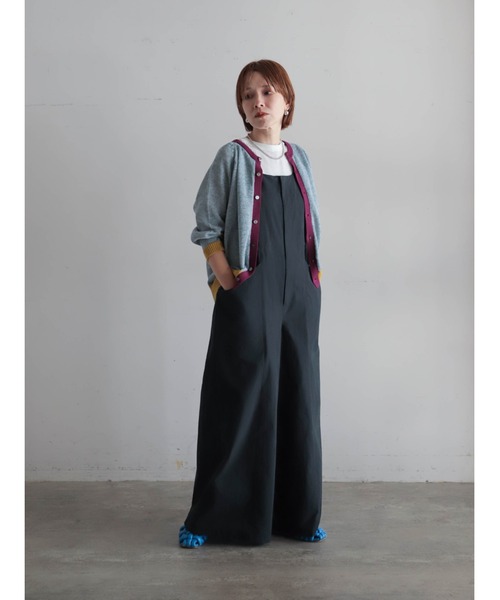 FIL DE FER（フィルデフェール）の「【予約】カラーMIXストローヤーン　ラグランカーデ（カーディガン/ボレロ・レディース・グリーン/ピンク・FREE）」の14枚目の写真