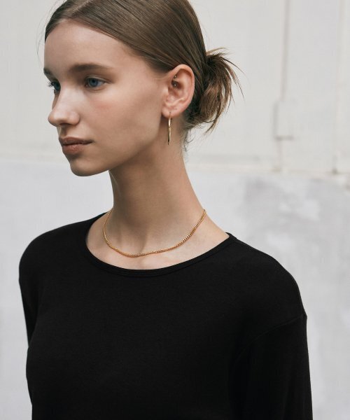 NICK&NICOLE（ニックアンドニコール）の「[ESSENTIAL] ESSENTIAL ROUND TOP_BLACK（Tシャツ/カットソー・レディース・その他・LARGE/MEDIUM）」の2枚目の写真