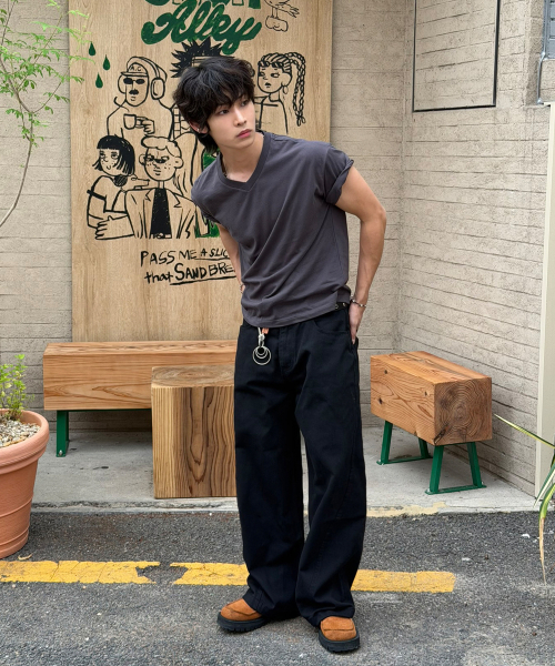 SIGNATURE（シグネチャ）の「ツイストカーブコットンパンツ[ブラック]（その他パンツ・レディース・その他・SMALL/MEDIUM/LARGE/X-LARGE）」の9枚目の写真