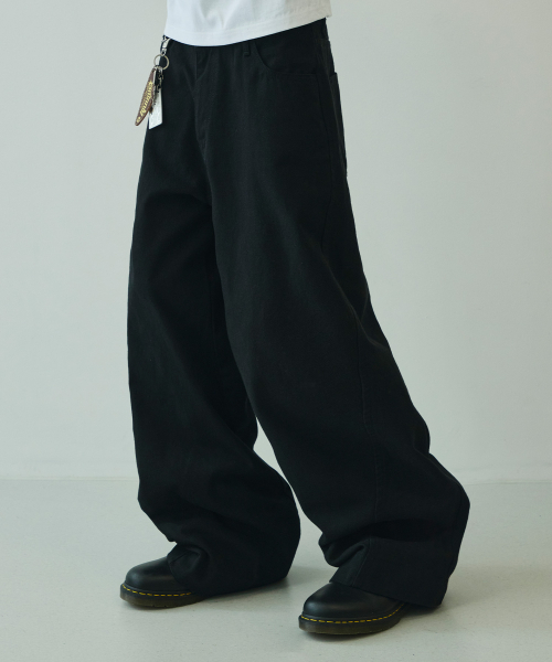 SIGNATURE（シグネチャ）の「ツイストカーブコットンパンツ[ブラック]（その他パンツ・レディース・その他・SMALL/MEDIUM/LARGE/X-LARGE）」の12枚目の写真