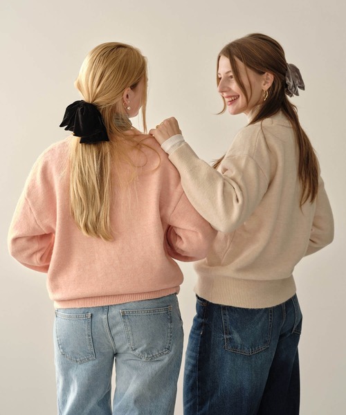 ZAKKA-BOX(ザッカボックス)の「マシュマロソフトニットPO(ニット/セーター・レディース・ピンク/オートミール・FREE)」の6枚目の写真