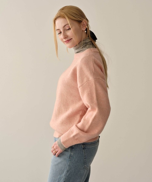 ZAKKA-BOX(ザッカボックス)の「マシュマロソフトニットPO(ニット/セーター・レディース・ピンク/オートミール・FREE)」の14枚目の写真