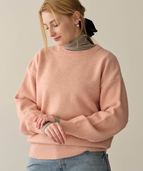 ZAKKA-BOX(ザッカボックス)の「マシュマロソフトニットPO(ニット/セーター・レディース・ピンク/オートミール・FREE)」の17枚目の写真