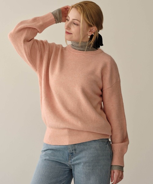 ZAKKA-BOX(ザッカボックス)の「マシュマロソフトニットPO(ニット/セーター・レディース・ピンク/オートミール・FREE)」の18枚目の写真