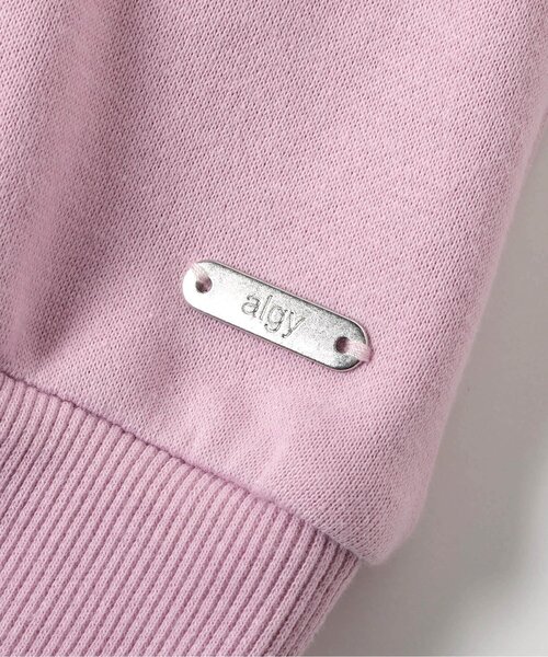 algy（アルジー）の「【あったか】裏起毛 肩フリルトレーナー（スウェット・キッズ・ピンク/オフホワイト/チャコール・MEDIUM/XX-SMALL/X-SMALL/SMALL）」の13枚目の写真