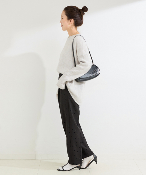 B.C STOCK（ベーセーストック）の「獣毛混袖リブプルオーバー（ニット/セーター・レディース・ライトグレー/ウッド/チャコールグレー/ブルー・FREE）」の13枚目の写真